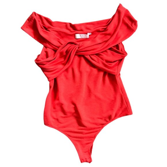 ASTR The Label Tristyn Twist Front Bodysuit L - Picture 1 of 6